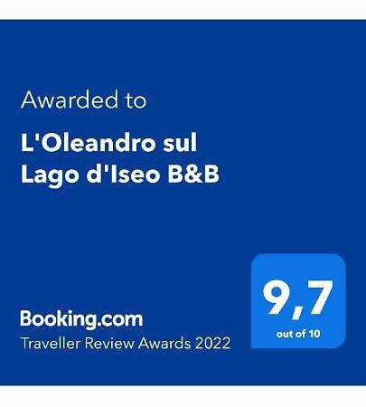 L'Oleandro Sul Lago D'Iseo B&B Sulzano Exteriér fotografie
